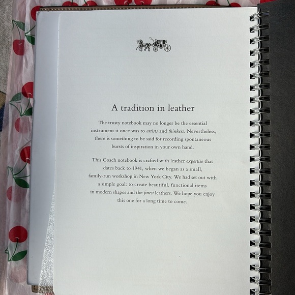🍒📕🍒 COACH NOTEBOOK WITH CHERRY PRINT 🍒📕🍒 NWT 🍒📕🍒 - Picture 16 of 16